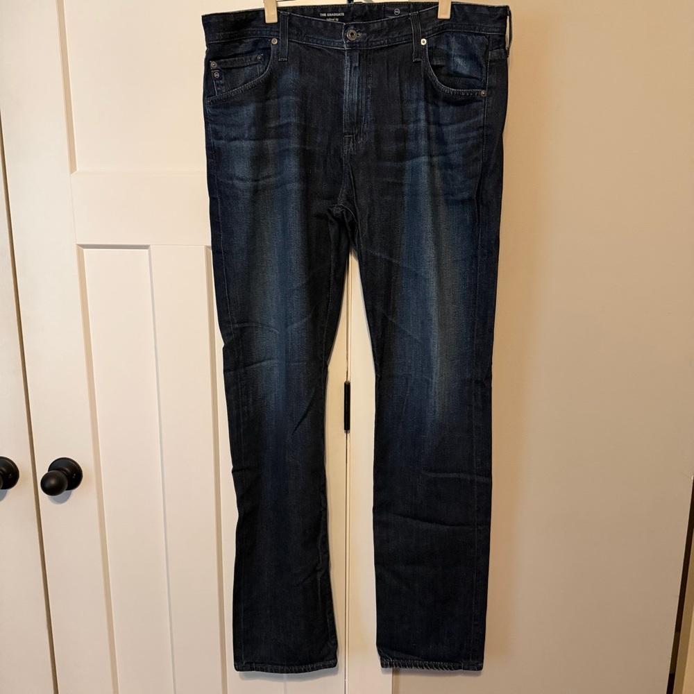 Ag The Graduate Men's Dark Straight Jeans